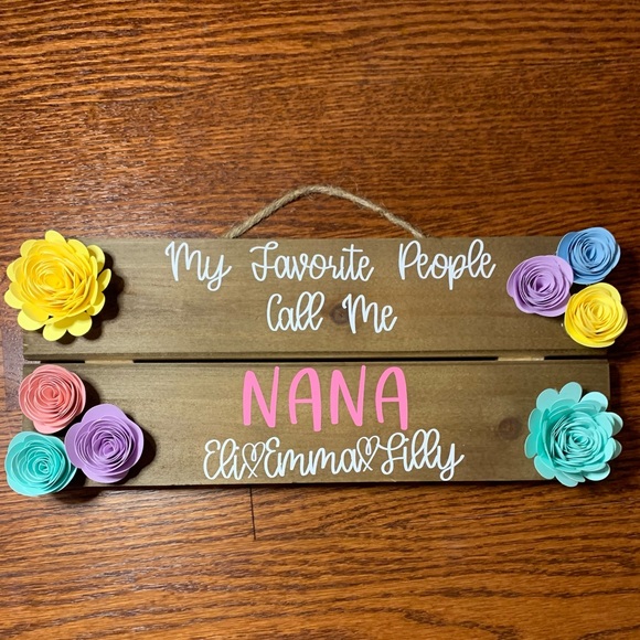 Custom Mom/Nana/ Grandma Wood Sign Handmade - Picture 2 of 7